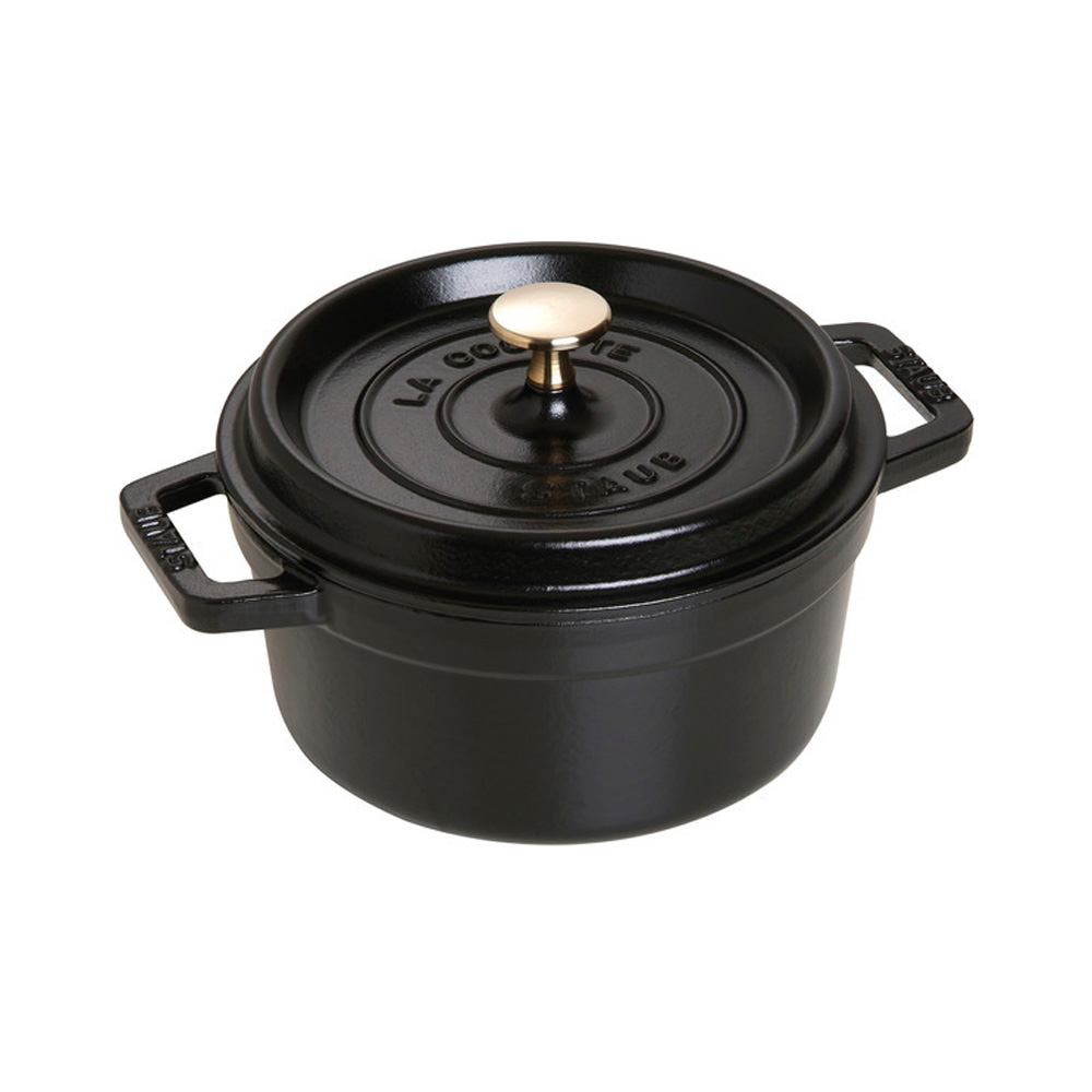 Staub Cocotte Bräter 20 cm Schwarz Rund 412177