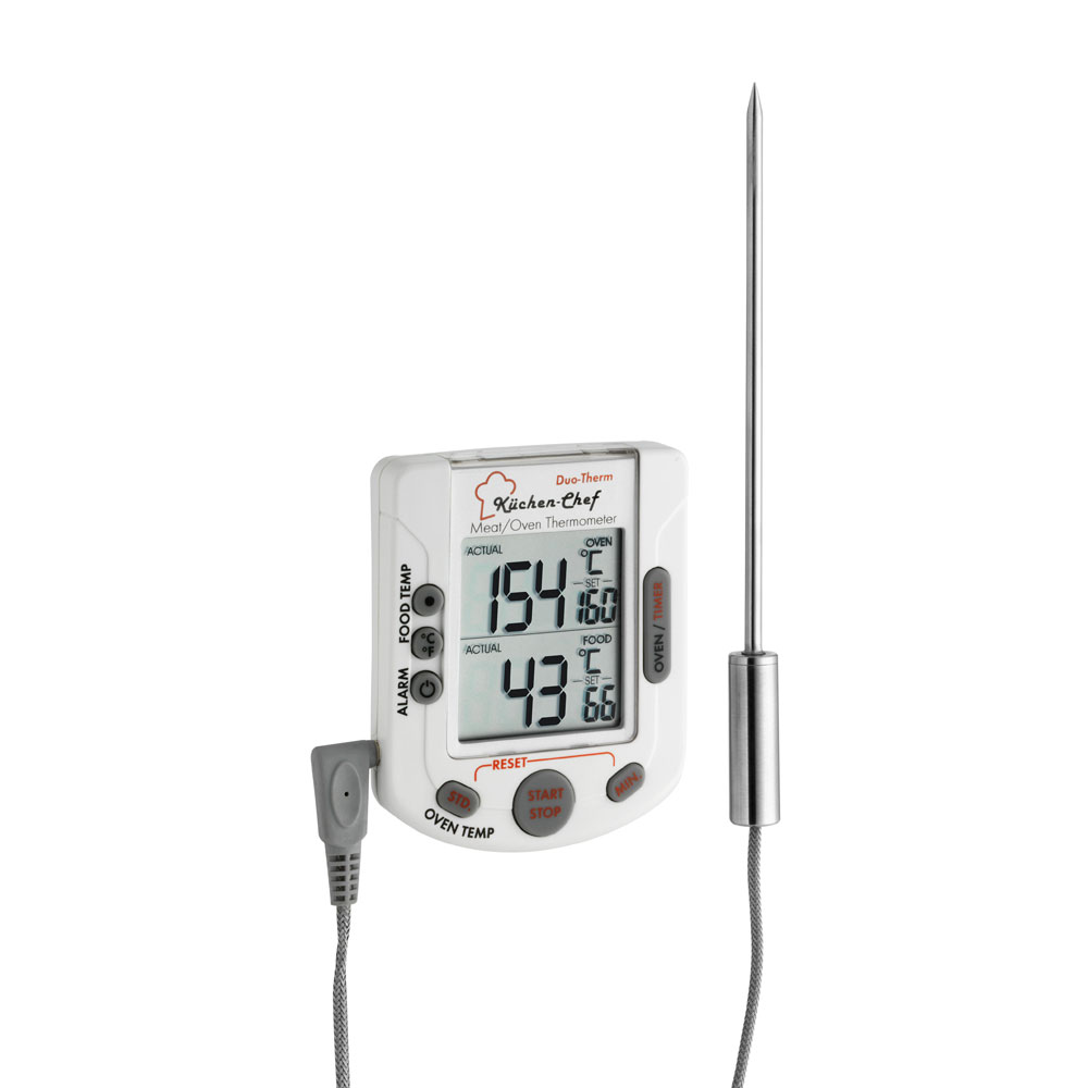 TFA Digitales Grill-Braten-/Ofenthermometer "Küchen-Chef Duo-Therm" 472920
