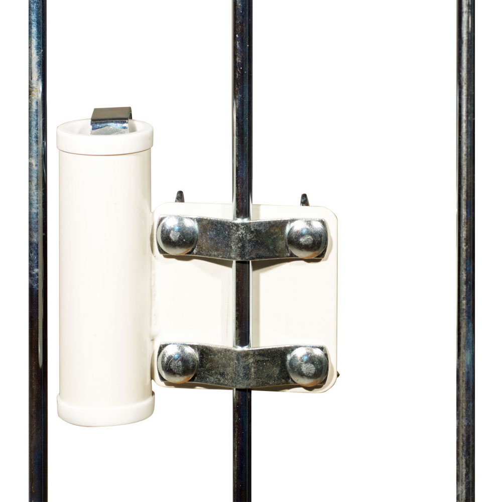 Videx Sonnenschirmhalter für Balkongitter, weiß, Ø 3,5 cm 65848