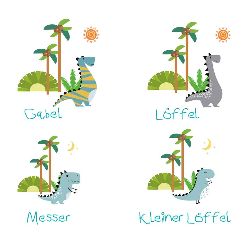 Cilio Kinderbesteck "DINO" 4tlg.