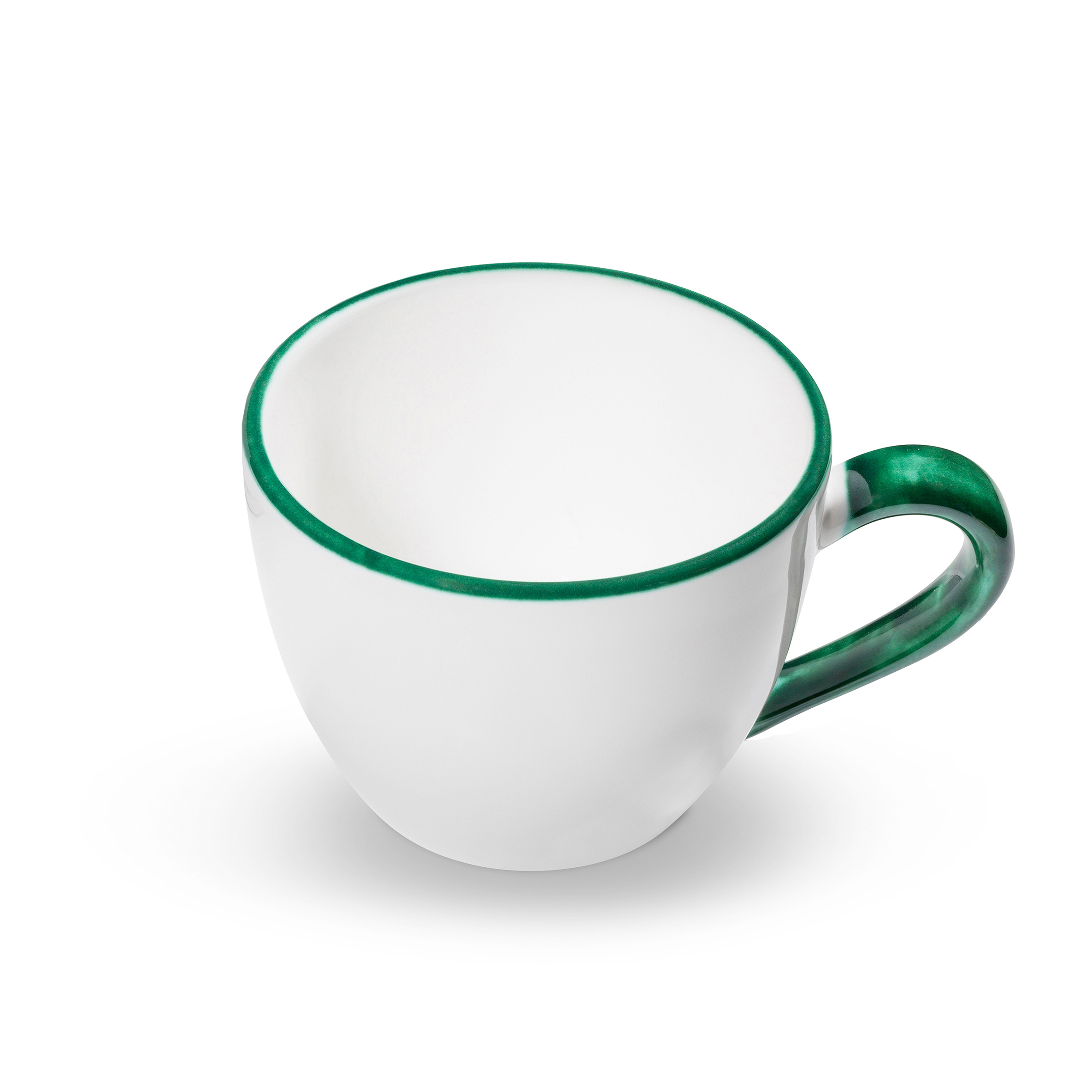 Gmundner Tasse/Tee Maxima 0,4l, "Grüner Rand" 484134