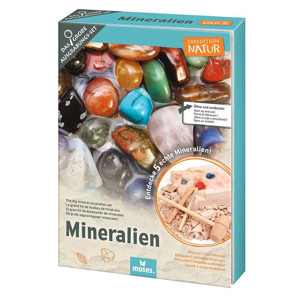 Moses Das große Mineralien-Ausgrabungs-Set "Expedition Natur"