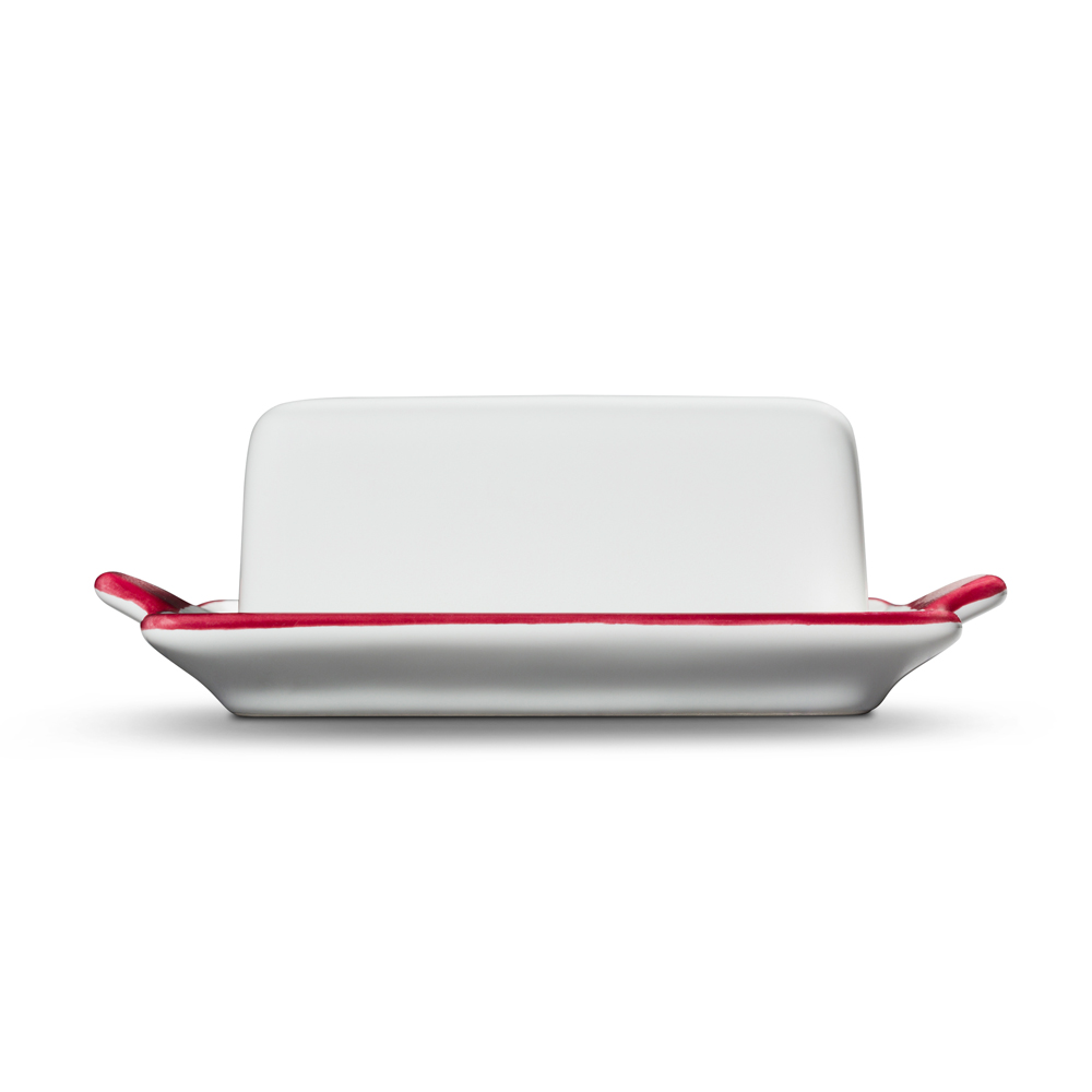 Gmundner Butterdose "Bordeauxroter Hirsch" 392693