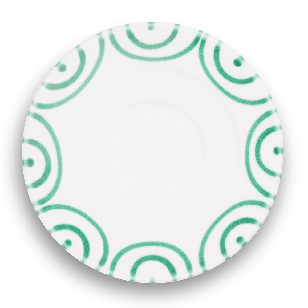 Gmundner Untertasse Gourmet "Grüngeflammt" 361149