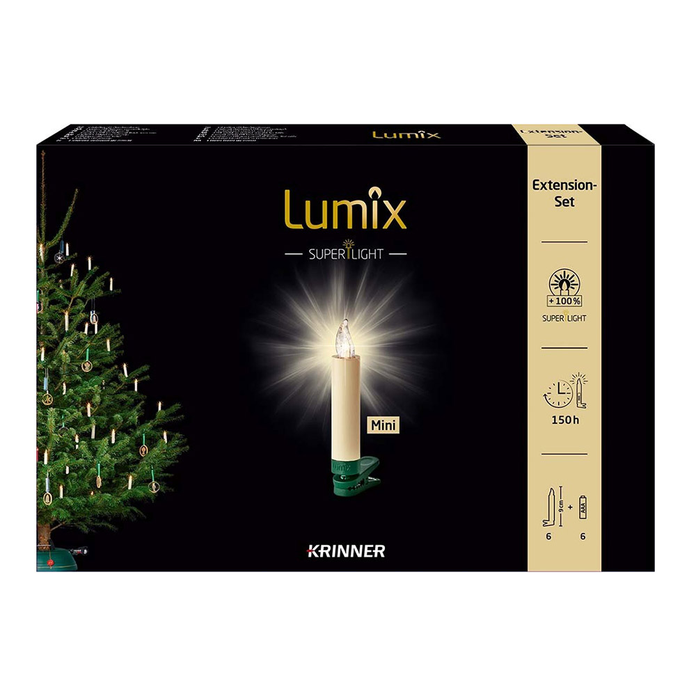 Krinner Christbaumkerze Mini "Lumix SuperLight Flame" Erweiterungsset 593562