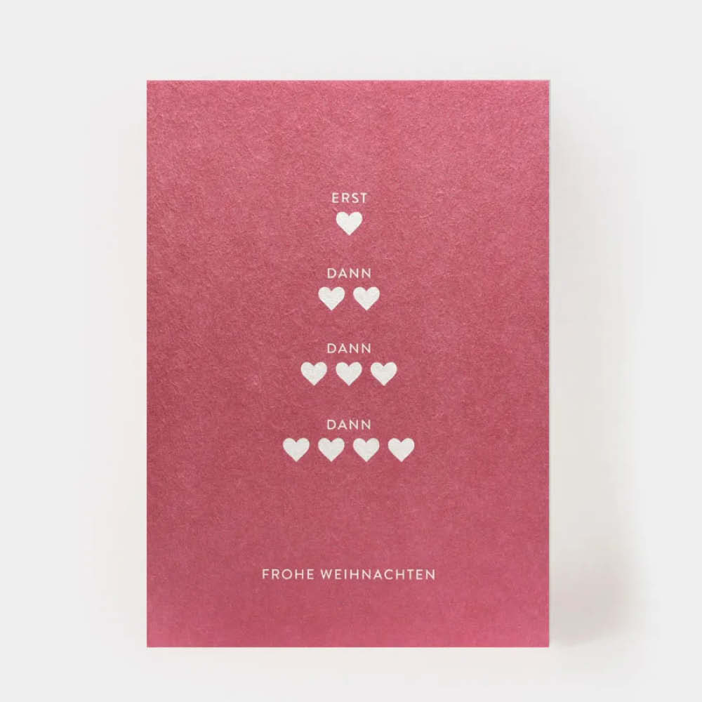 Kartenmarie Postkarte Vier Herzen 639285