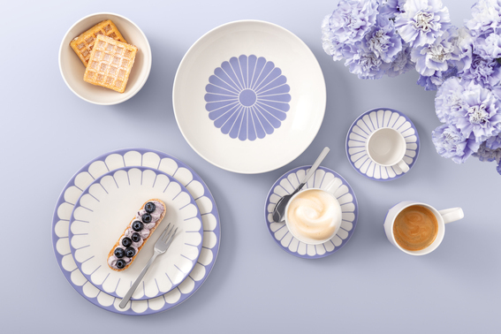 Villeroy & Boch Espressountertasse "Fleur" Blau 654142