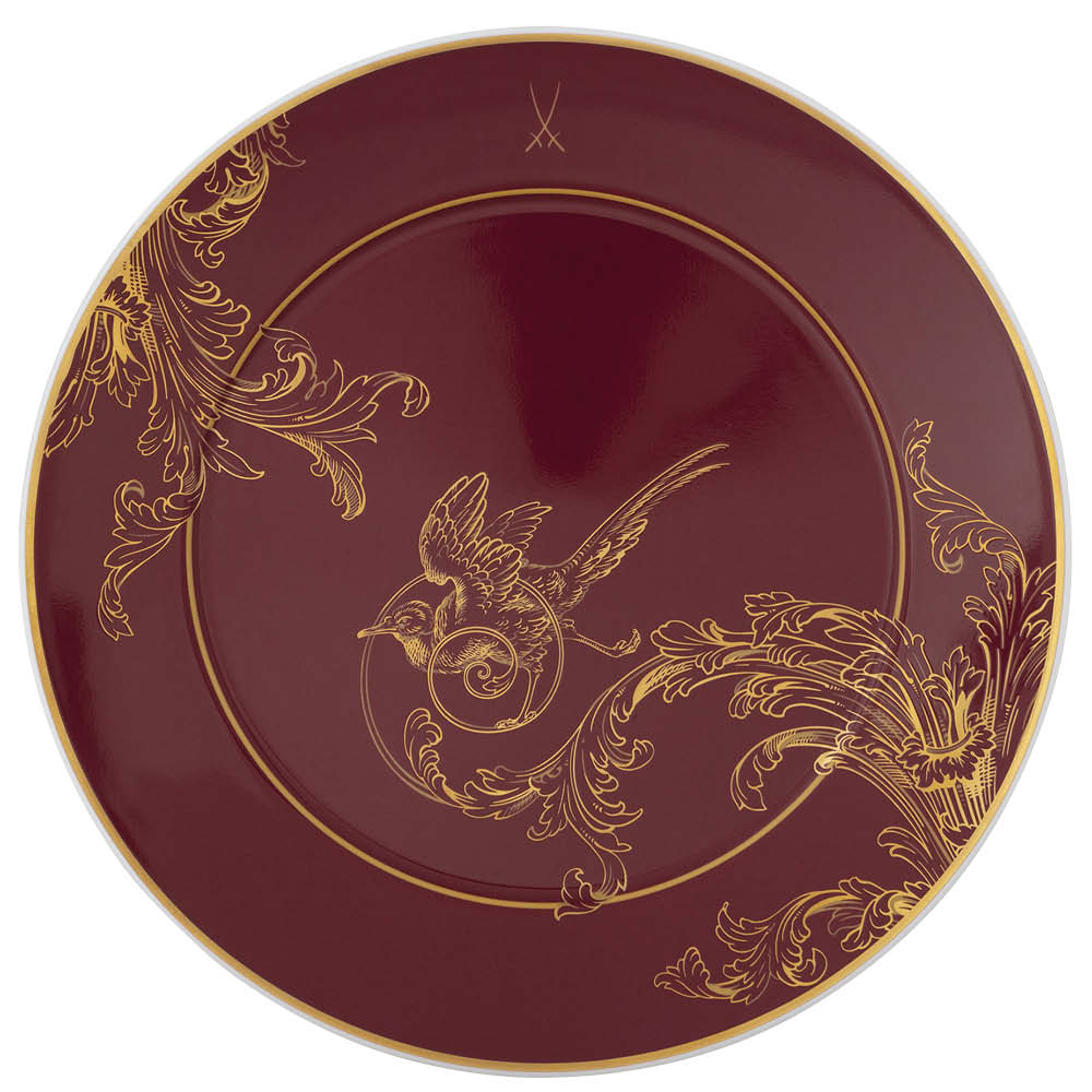 Meissen Vorspeisen-/Dessertteller "Mystic Maison" bordeaux 646936