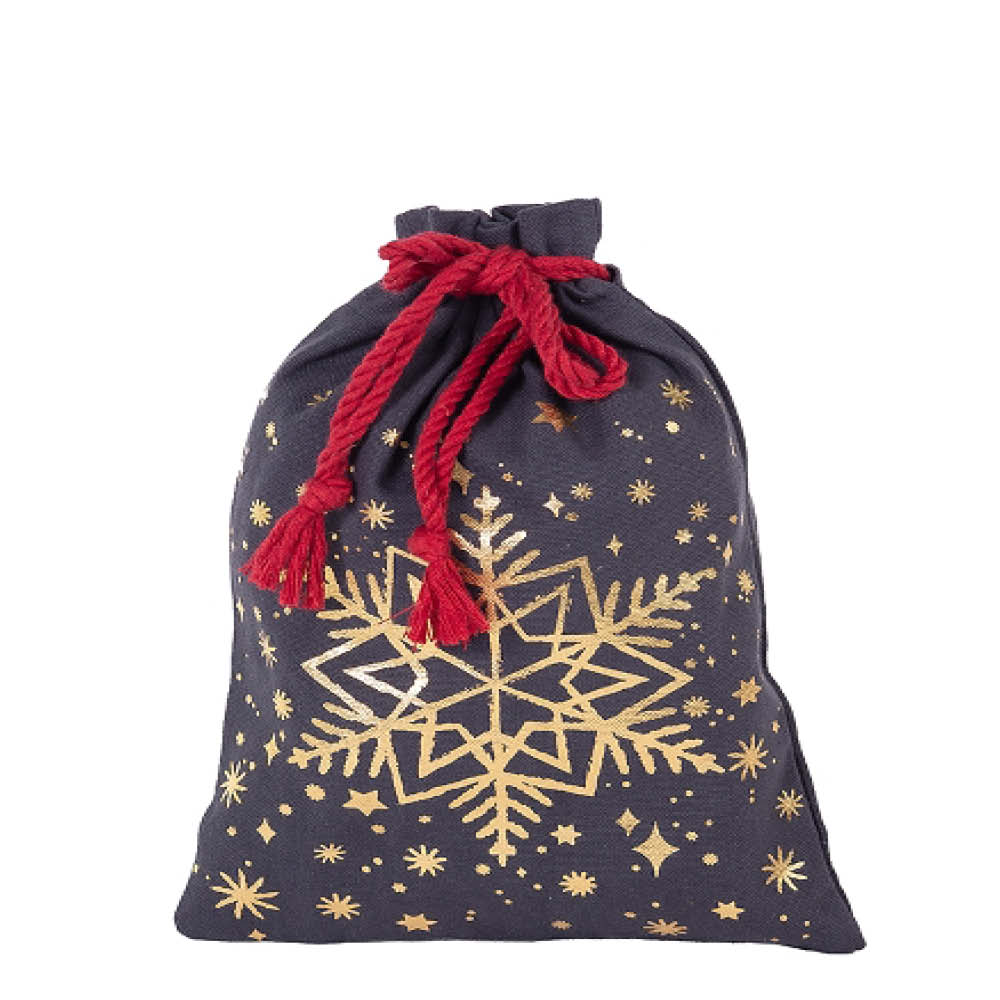 Artebene Geschenksack 20x30cm, Schneeflocke, Baumwolle 644159