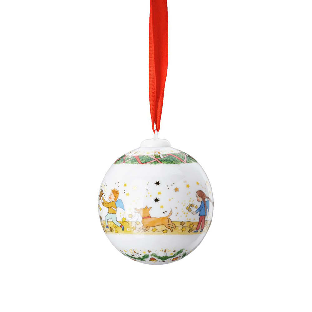 Porzellankugel 2024 "Weihnachsleuchten" 641716