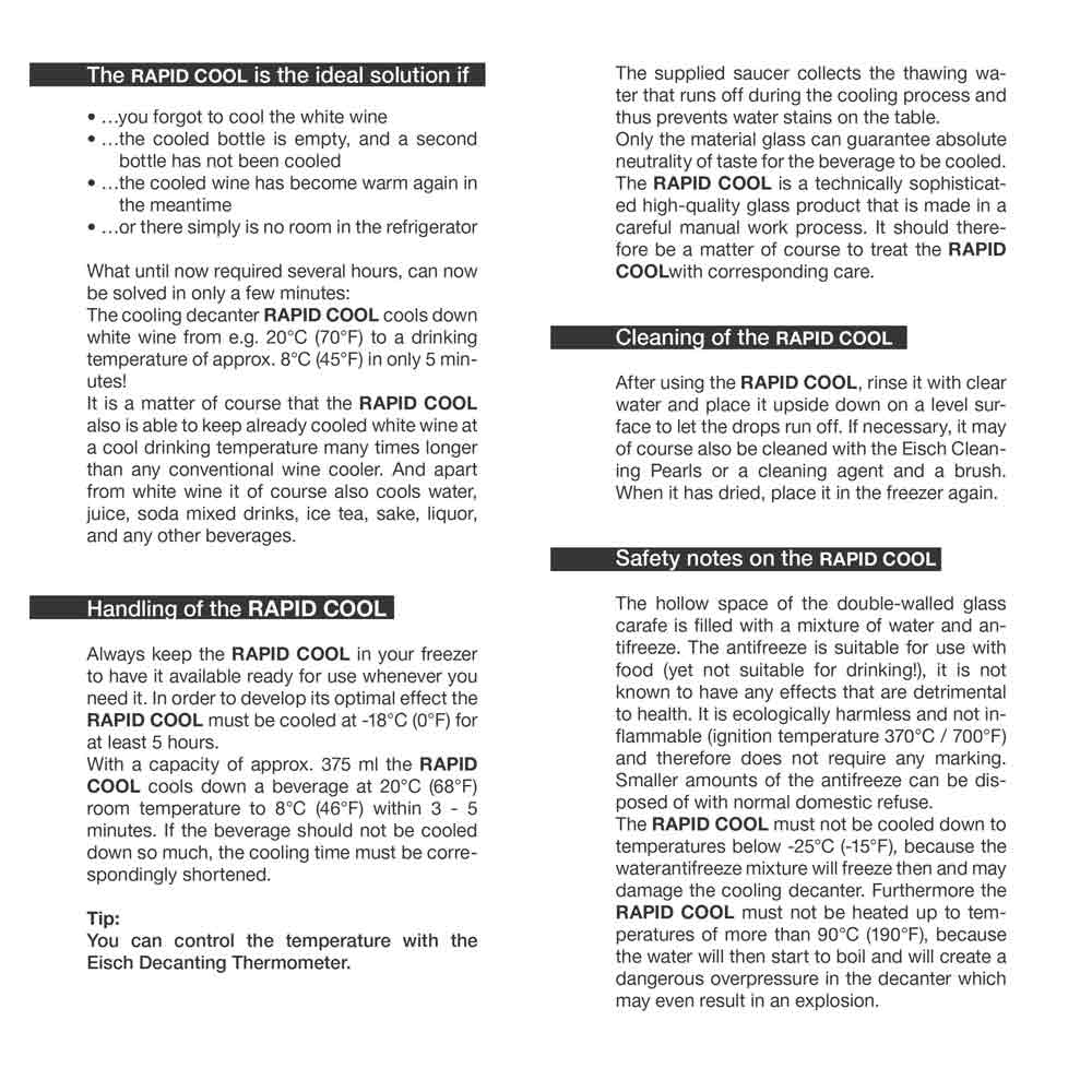 Eisch Kühldekanter "Rapid Cool" 494272