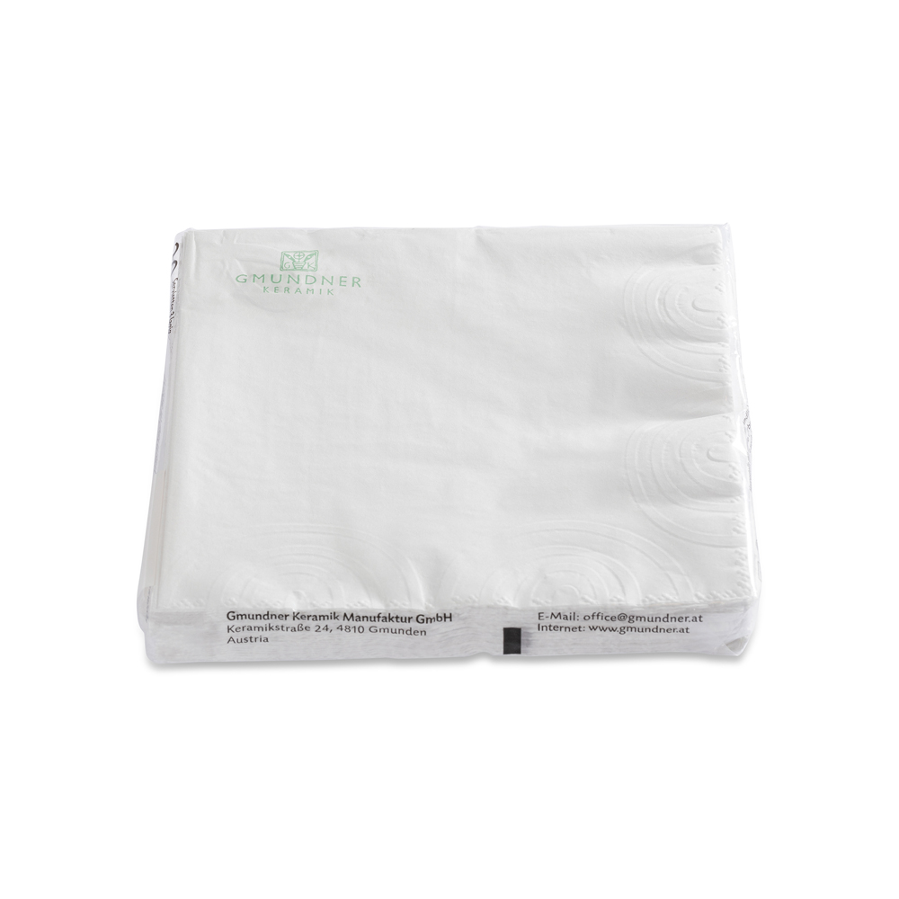 Gmundner Servietten "Weißgeflammt" 575108
