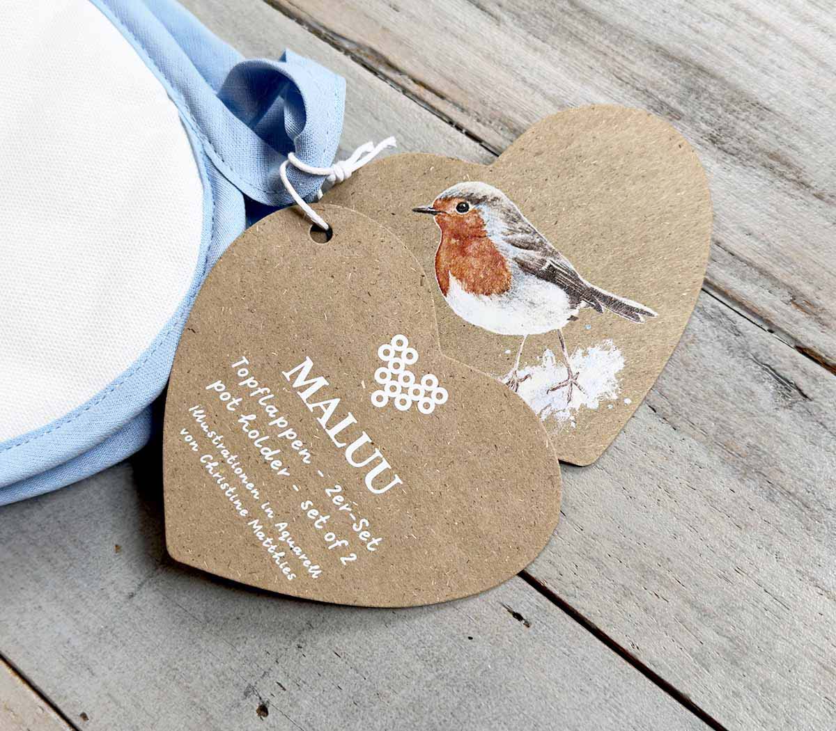 MALUU ALLG Topflappen 2er-Set_Hangtag Robin 1000x1000