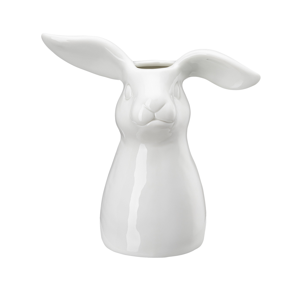 Hasen Vase Weiss 16 cm 607981