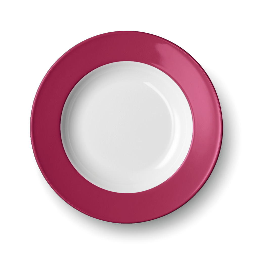 DIBBERN Suppenteller "Solid Color" himbeere 575638