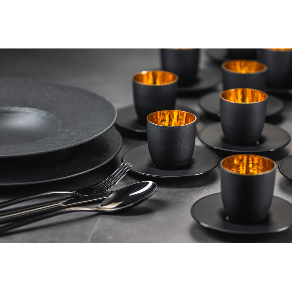 Eisch Espressotasse mit Untersetzer "Cosmo Gold" 558562