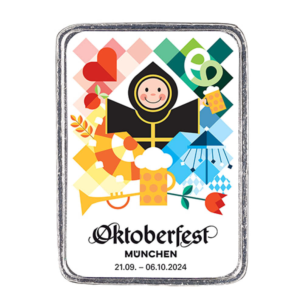 Gaudiknopf Pin Plakatmotiv "Oktoberfest 2024" 645806