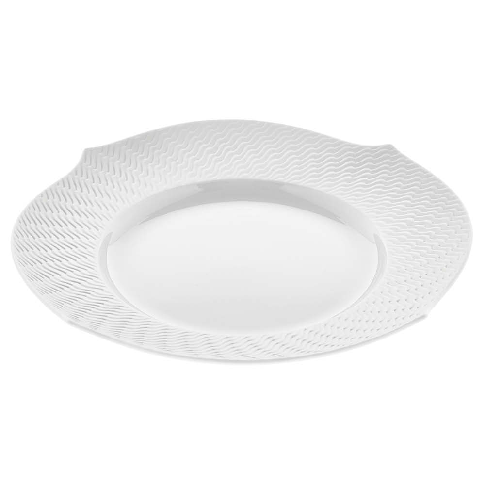 MEISSEN Brotteller No 41 "Wellenspiel Relief" Biskuit weiß 600627