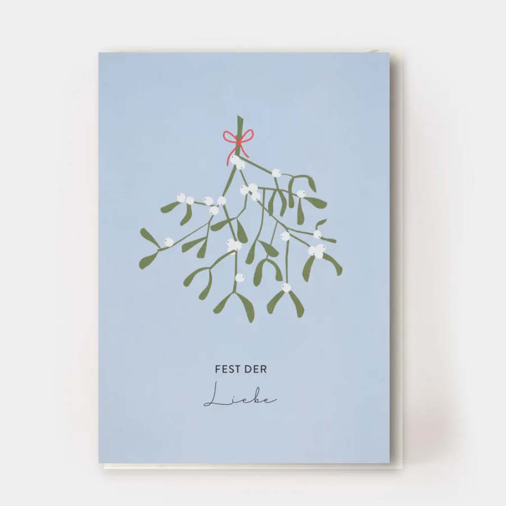 Kartenmarie Klappkarte Fest der Liebe Mistel 639246