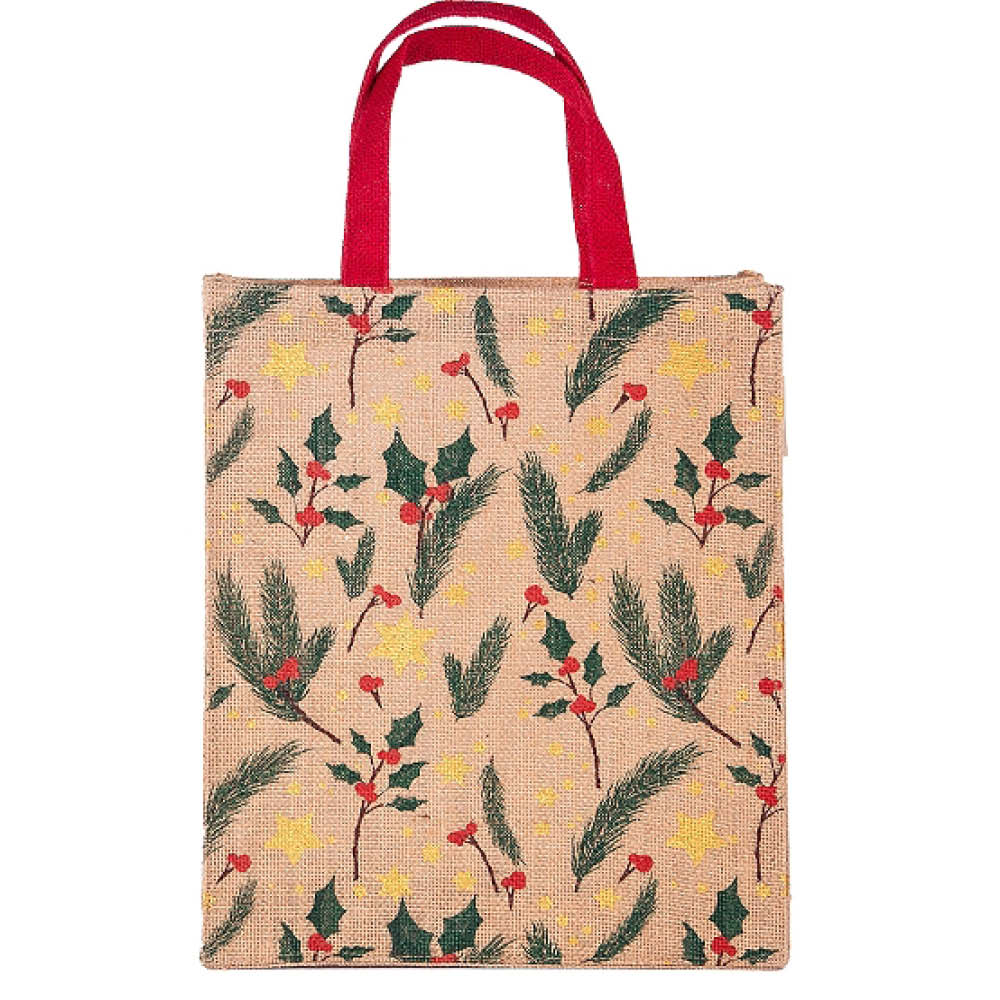 Artebene Geschenktasche Natur Grün 26x32cm, Zweige 644202