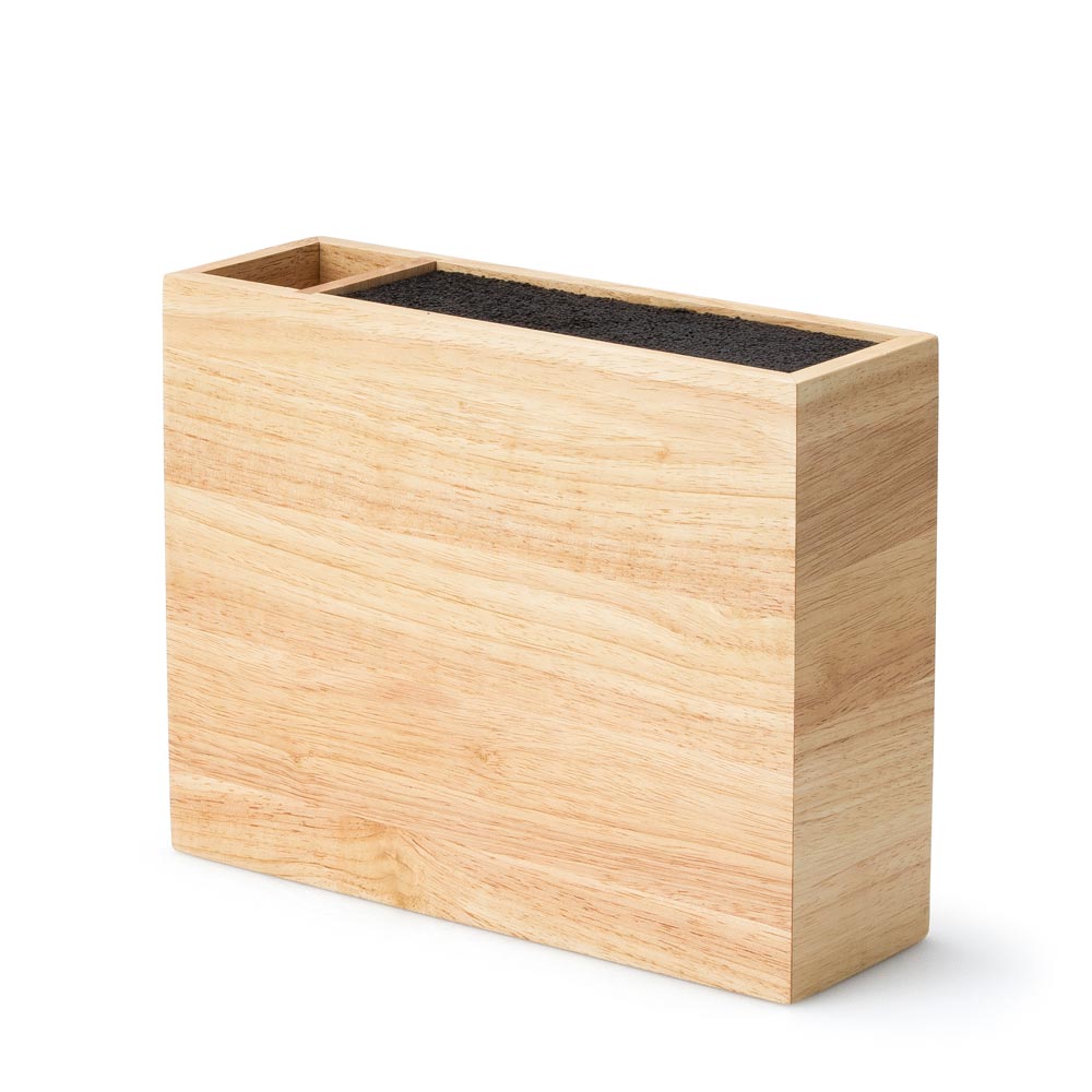 CONTINENTA Messerblock mit flexiblem Einsatz Gummibaumholz 553135