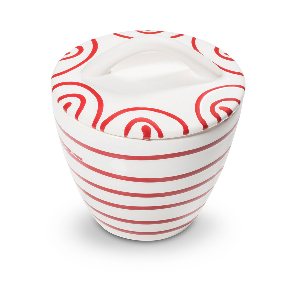 Gmundner Zuckerdose Gourmet "Rotgeflammt" 361126