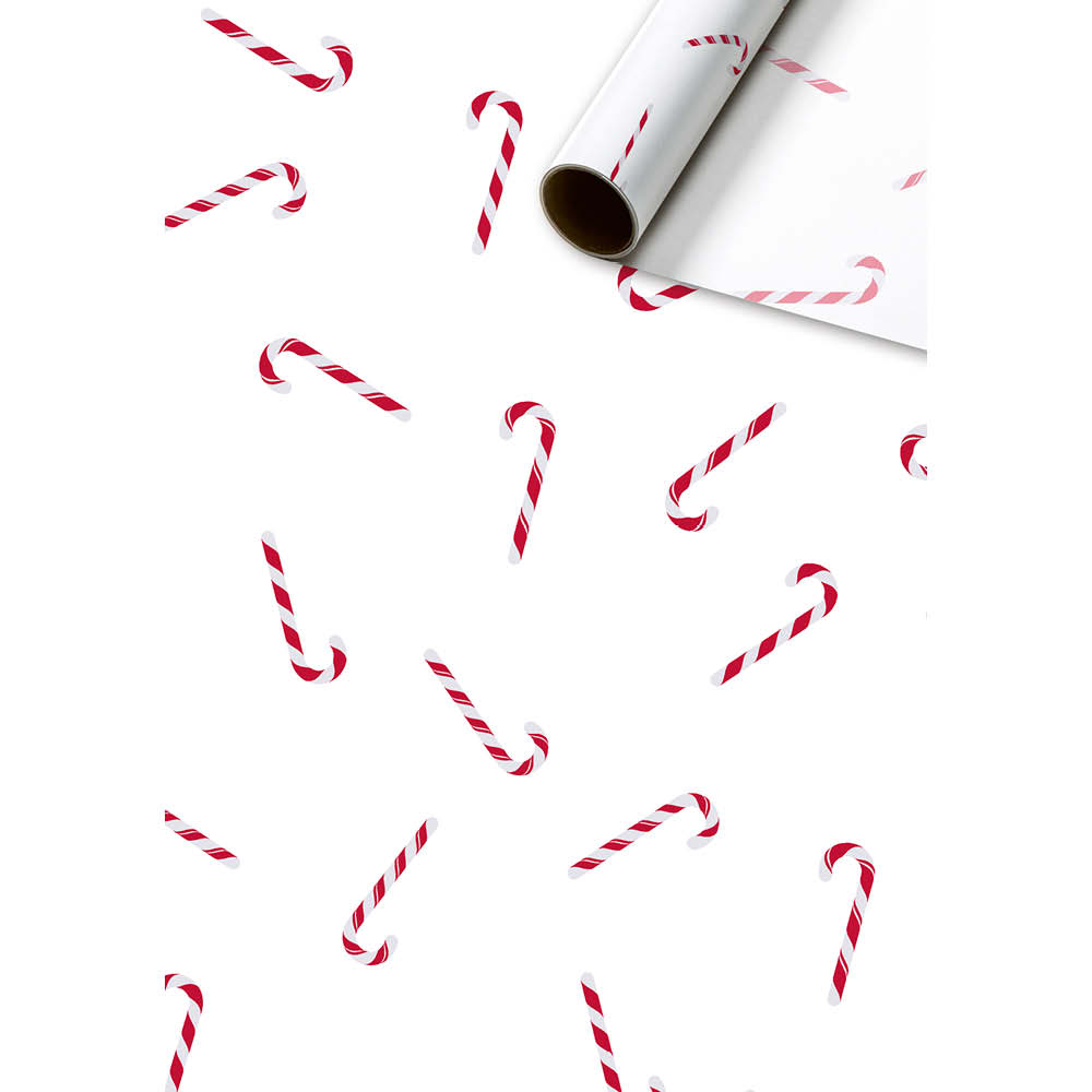 Stewo Seidenpapier 50cm/5m Candy Cane weiß 643881