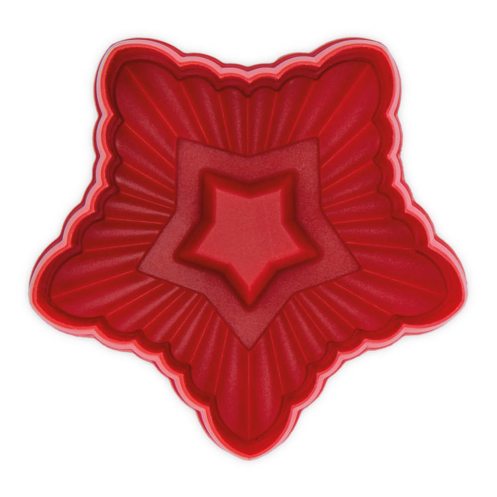 Städter Prägeausstechform Kunststoff mit Auswerfer "Stern" 642523