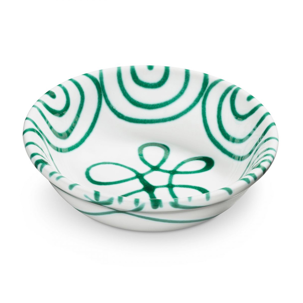 Gmundner Kompottschale "Grüngeflammt" 115555