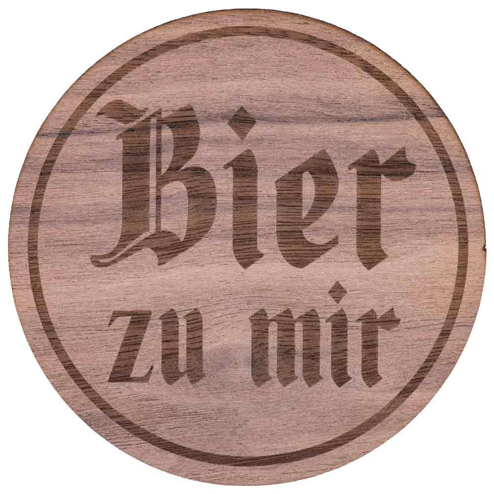 Gaudiknopf Untersetzer "Bier zu mir" 633804