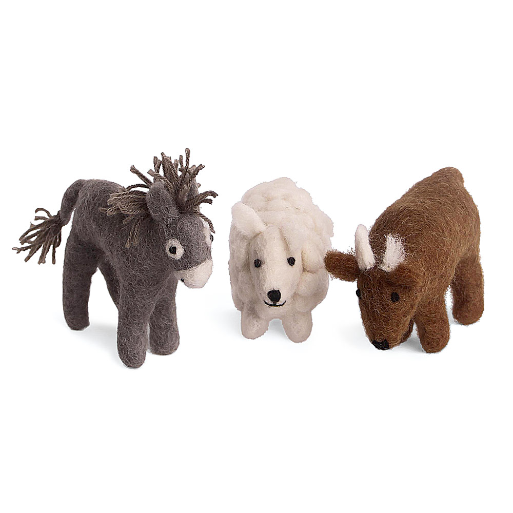 En Gry & Sif Filzfigur "Ochs & Esel & Schaf" 593681