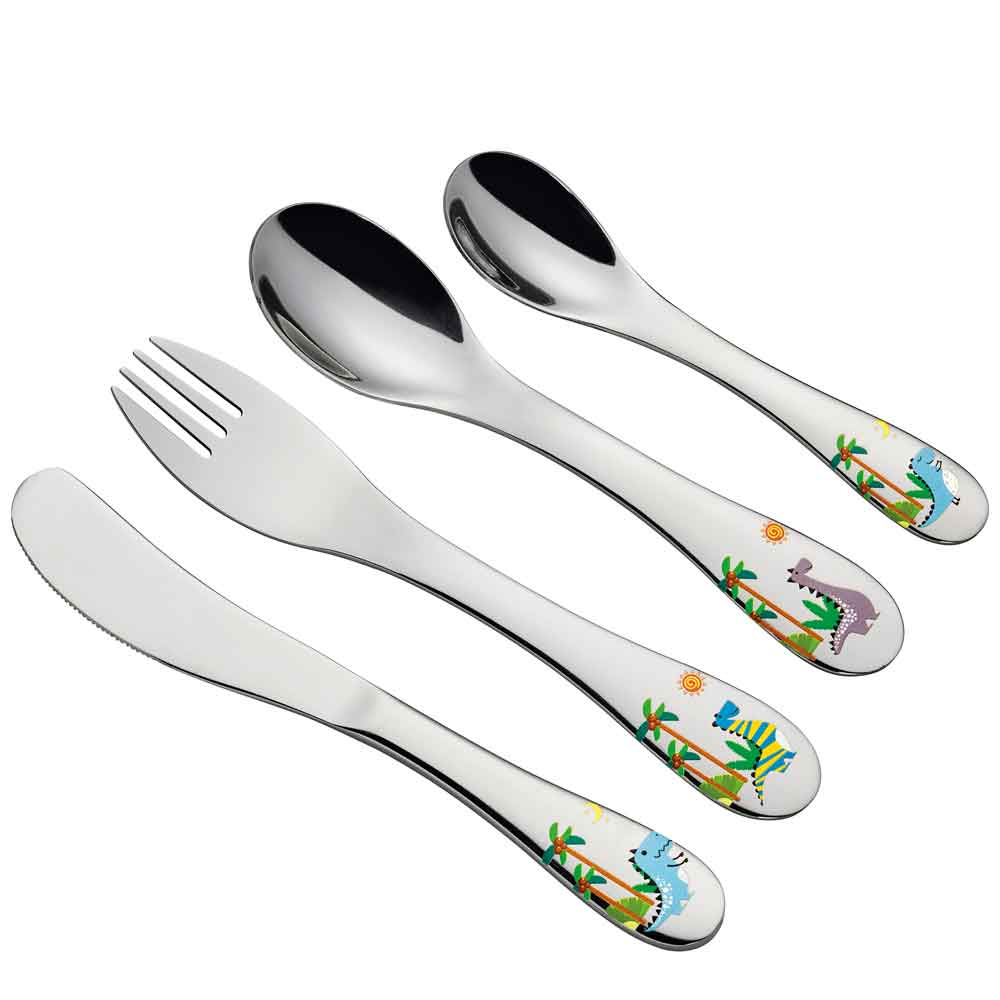 Cilio Kinderbesteck "DINO" 4tlg.