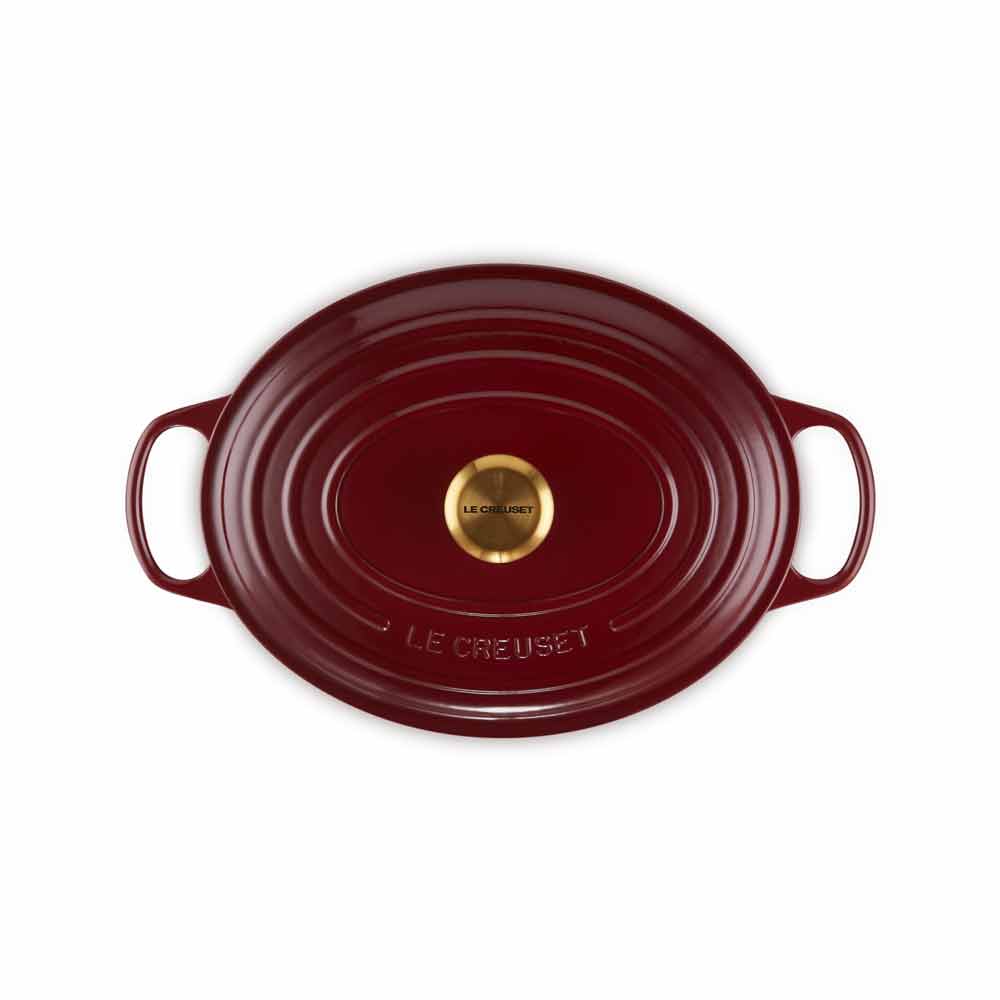 Le Creuset Guss-Bräter oval "Garnet Signature" 645604