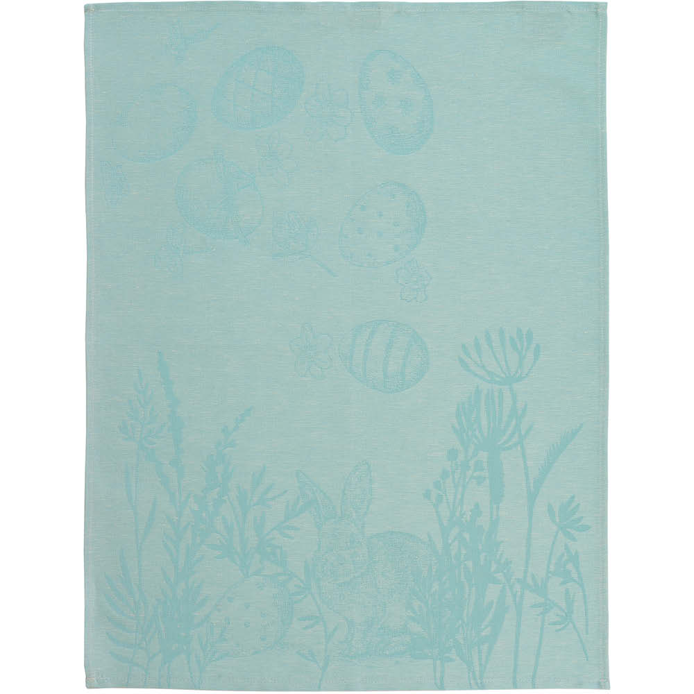 Sander Geschirrtuch "Easter Egg Roll" hellblau 649211
