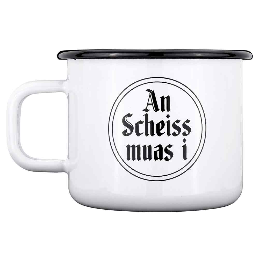 Gaudiknopf Haferl "An Scheiss muas i" 652633