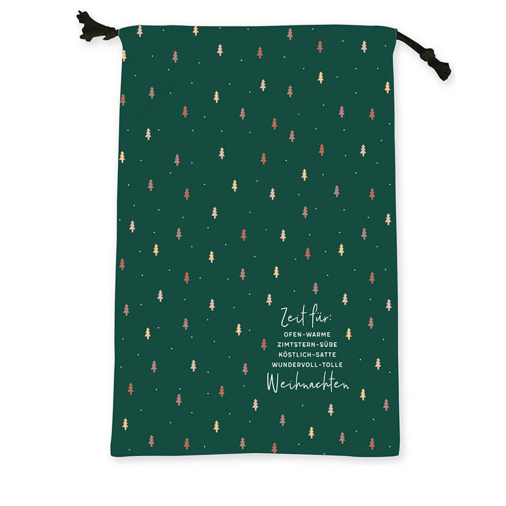 Grafikwerkstatt Manufaktur Geschenkbeutel Stoff "Zeit für Weihnachten" 643814