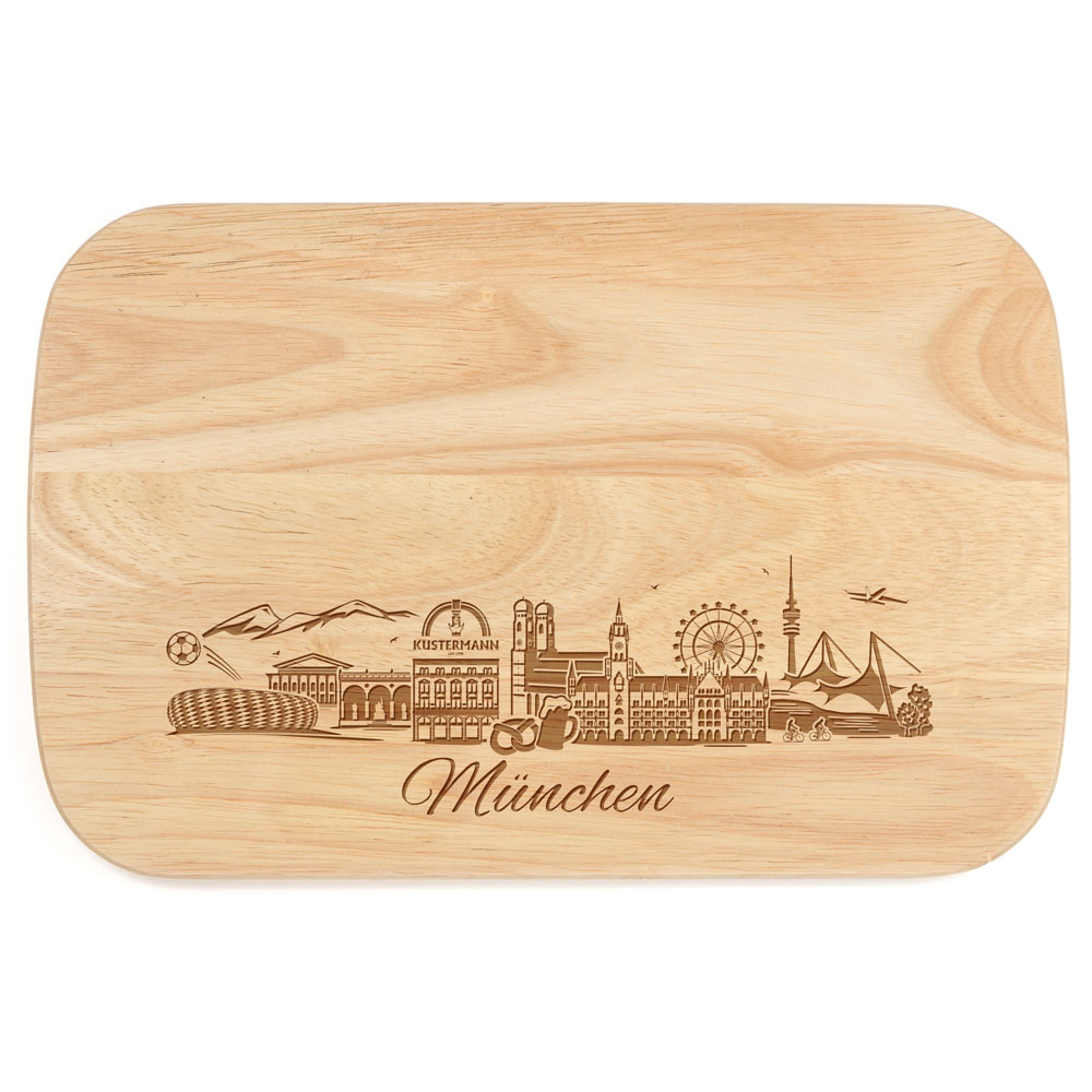Zassenhaus Brotzeitbrett "Kustermann - Skyline München" 624162