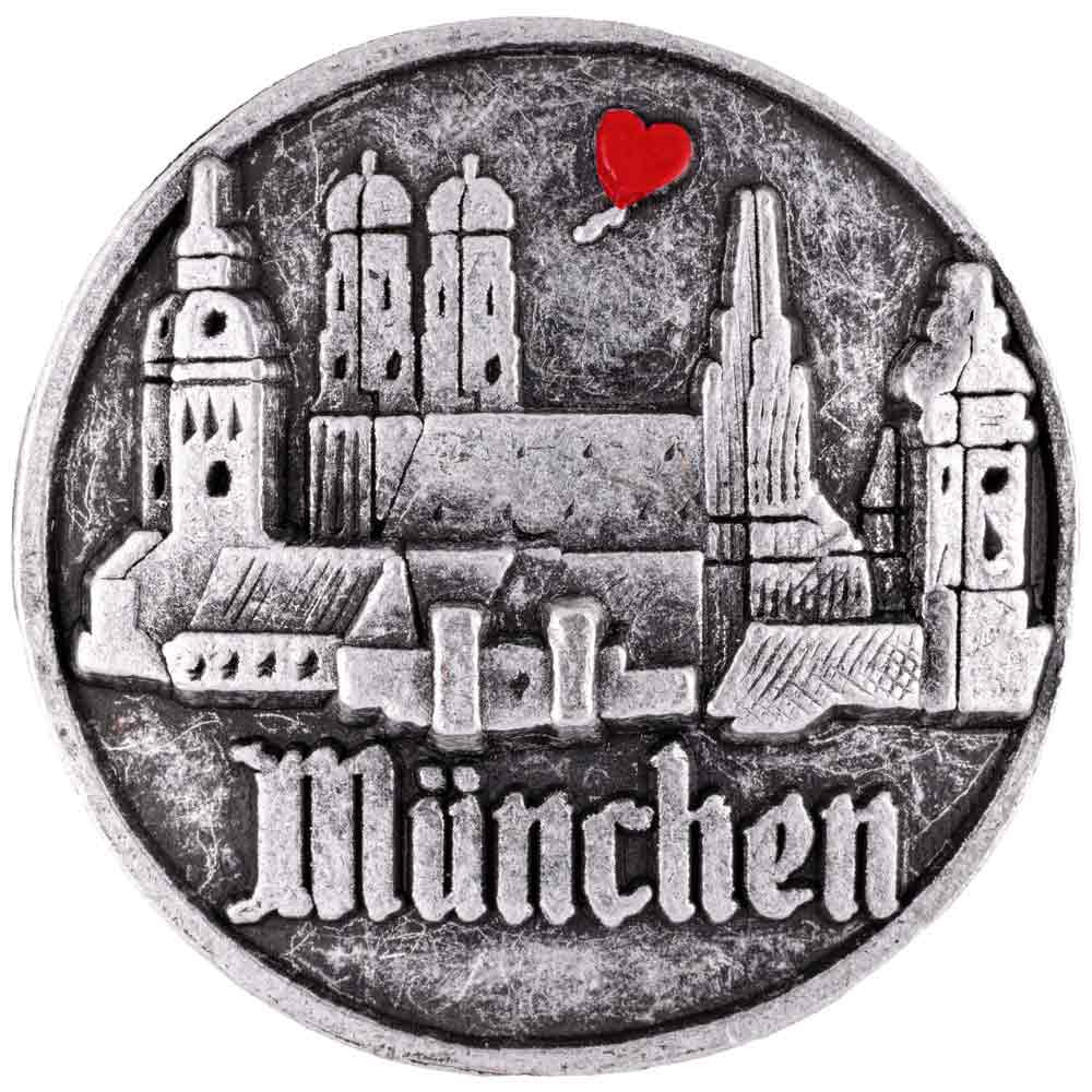 Gaudiknopf "Ein Herz für München" - Anstecker "Tradition" 658481