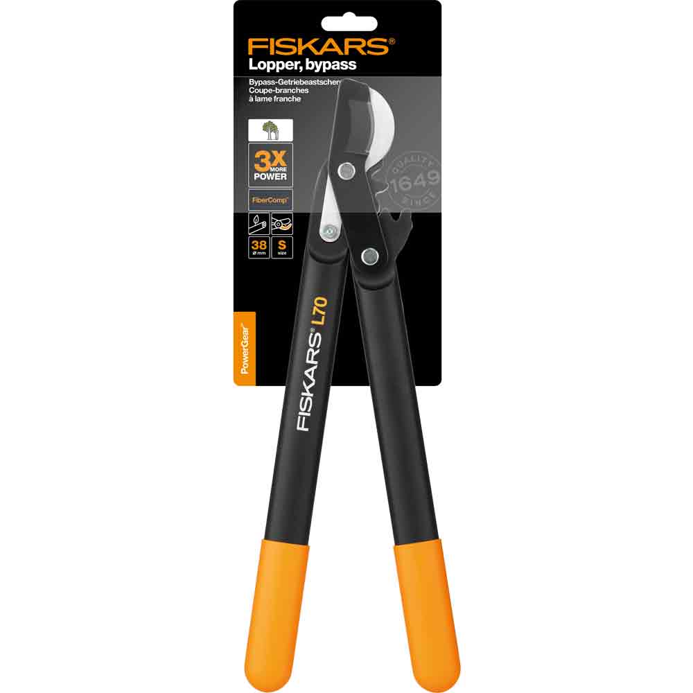 Fiskars Power Gear II, Bypass-Getriebeastschere L70 641442