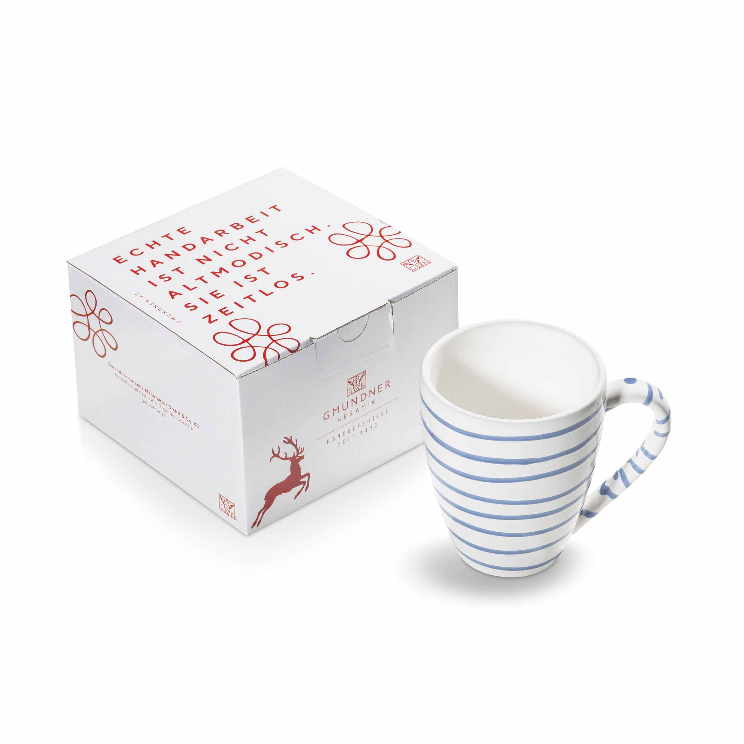 Gmundner Frühstücksbecher "Blaugeflammt" 344146