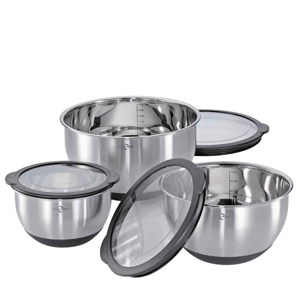 Küchenprofi Schüssel-Set "DELUXE" 3-tlg.