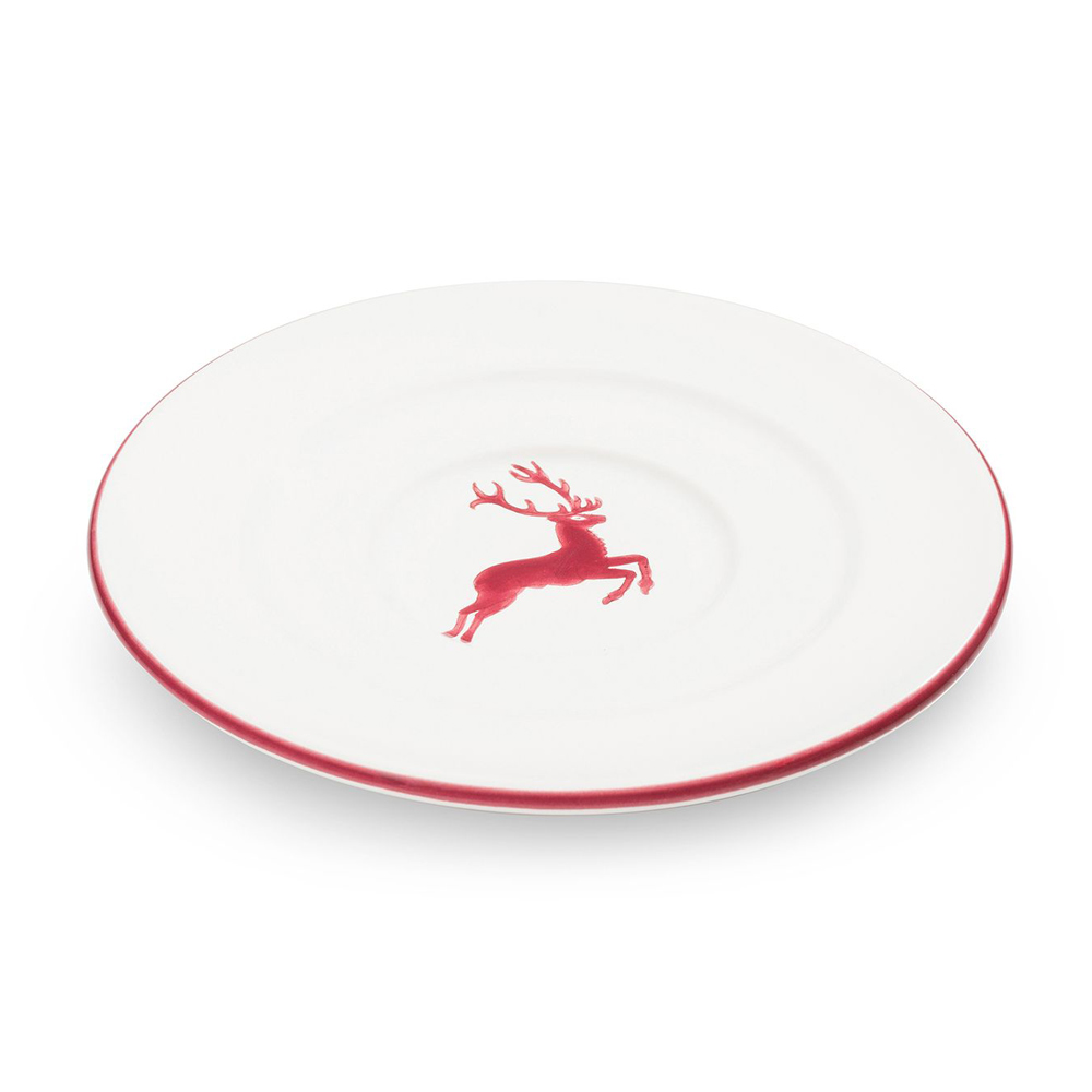 Gmundner Untertasse Gourmet "Bordeauxroter Hirsch" 391279