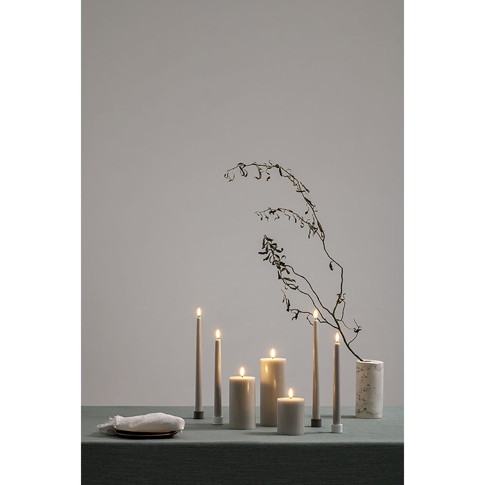 Uyuni 2er Set Kerzenhalter "Taper" – Mattweiß 646905