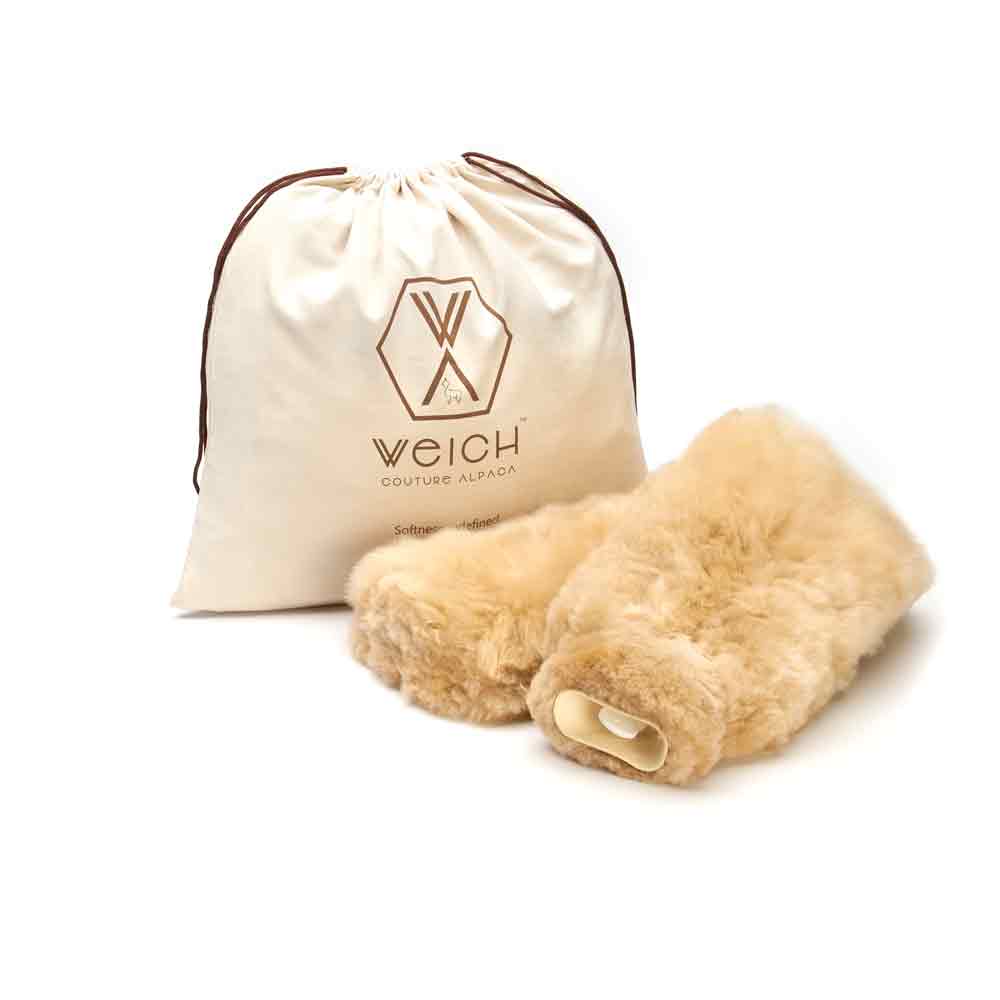 Weich Alpaka Fell Schlauchwärmflasche "TUBO" 646657