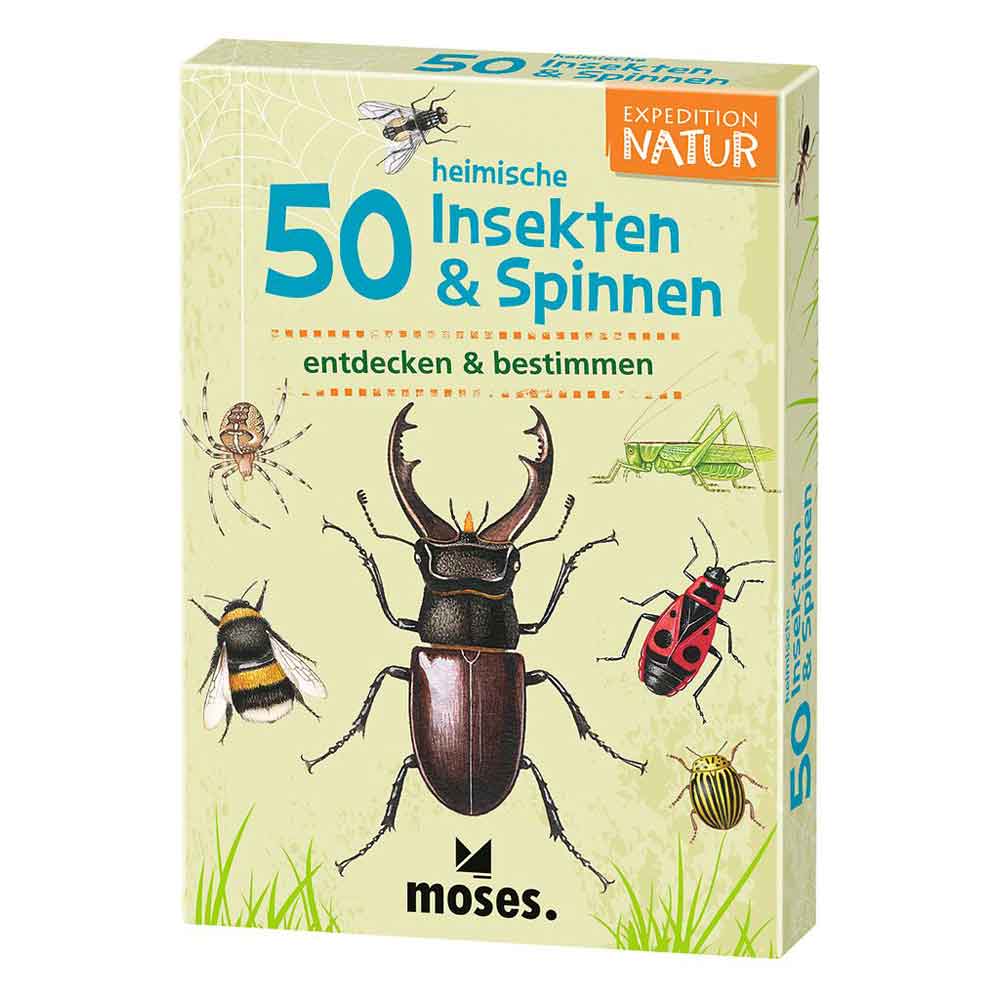 Moses Kartenset - 50 heimische Insekten & Spinne "Expedition Natur"
