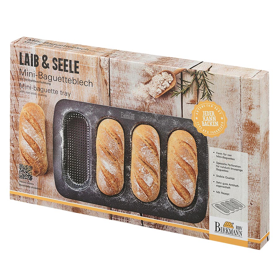 RBV Birkmannn Mini-Baguette-Blech "Laib & Seele" 546567