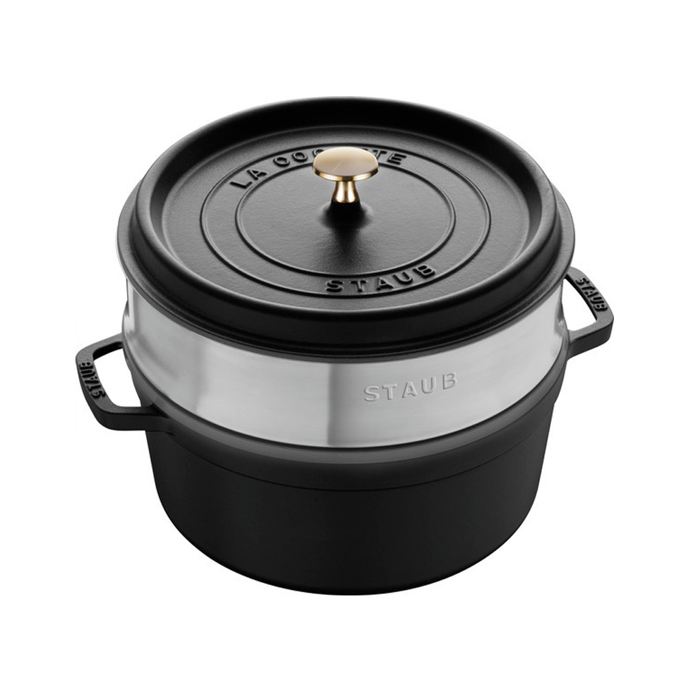Staub Cocotte mit Dämpfeinsatz 26cm 445030