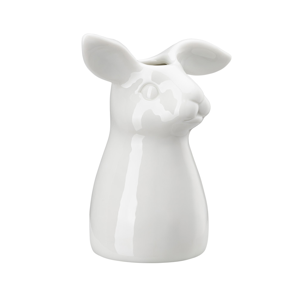 Hasen Vase Weiß 11cm 607980