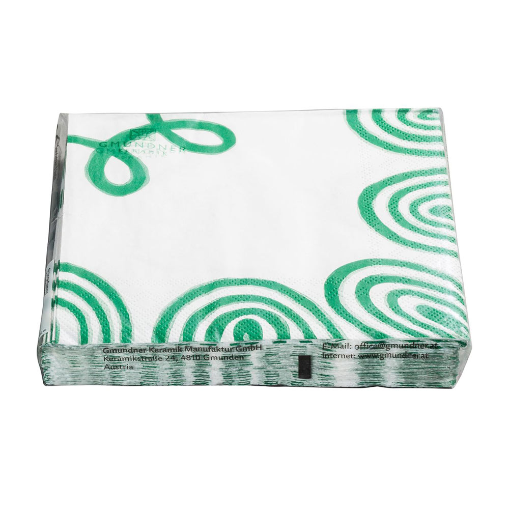 Gmundner Lunchserviette "Grüngeflammt" 490278