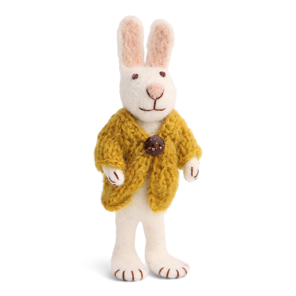 En Gry & Sif Hase mit Jacke gelb 610239